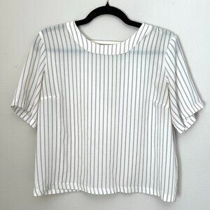 Striped Crepe Top